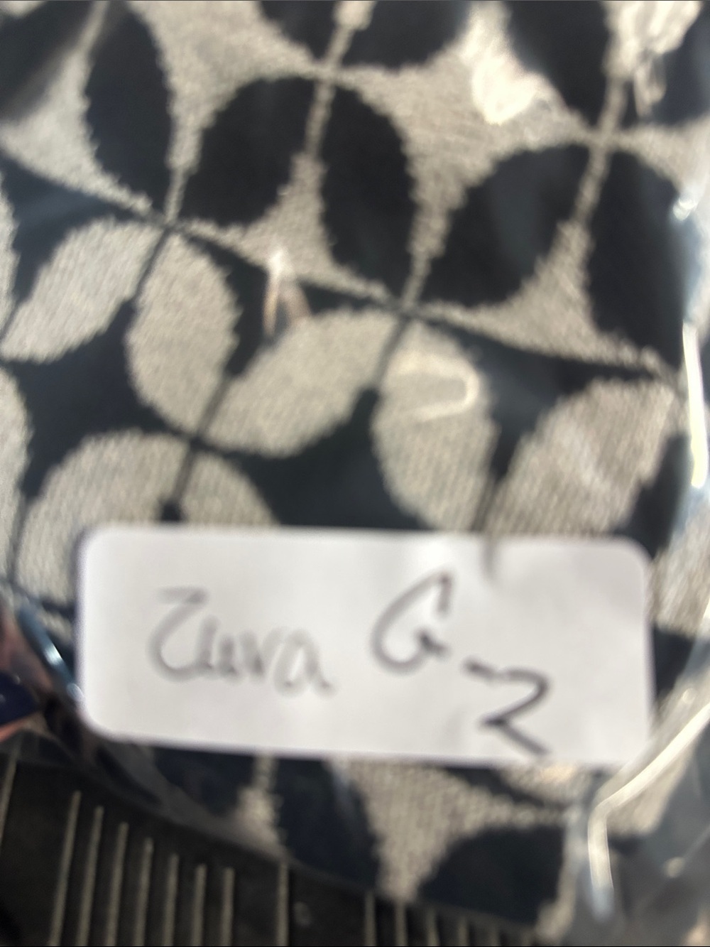 ZARA M Knit 2 Piece Set Crop Cardigan + Strappy Cami Black Cream Geometric Print - Picture 12 of 12